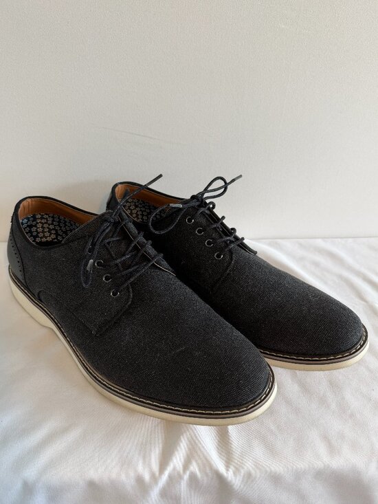 STEVE MADDEN Derby Oxford Lace Up Canvas Black Shoes 11.5 main image 12